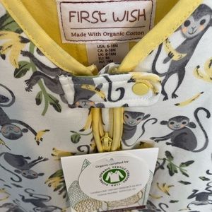 First Wish Organic Cotton Unisex Baby Sleep Sack | 6-18 Months